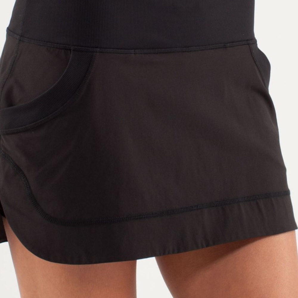 lululemon athletica Black Mini Skirt